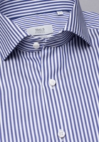ETERNA LANGE MOUW OVERHEMD MODERN FIT NAVY / WIT GESTREEPT