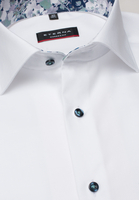 ETERNA LANGE MOUW OVERHEMD MODERN FIT WIT MET RELIËF