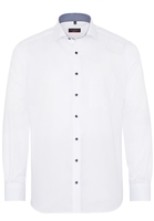 ETERNA LANGE MOUW OVERHEMD MODERN FIT WIT MET RELIËF