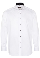 ETERNA LANGE MOUW OVERHEMD MODERN FIT WIT MET RELIËF