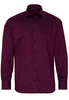 ETERNA LANGE MOUW OVERHEMD MODERN FIT BORDEAUX MET RELIËF