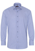 ETERNA LANGE MOUW OVERHEMD MODERN FIT COOL SHIRT TWILL BLAUW GESTREEPT