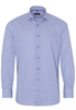 ETERNA LANGE MOUW OVERHEMD MODERN FIT COOL SHIRT TWILL BLAUW GESTREEPT