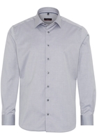 ETERNA LANGE MOUW OVERHEMD MODERN FIT COVER SHIRT TWILL GRIJS UNI