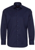 ETERNA LANGE MOUW OVERHEMD MODERN FIT COVER SHIRT TWILL MARINEBLAUW