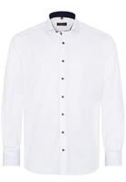 ETERNA LANGE MOUW OVERHEMD MODERN FIT COVER SHIRT TWILL WIT UNI