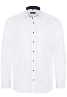 ETERNA LANGE MOUW OVERHEMD MODERN FIT COVER SHIRT TWILL WIT UNI