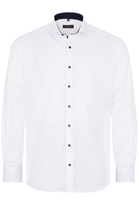 ETERNA LANGE MOUW OVERHEMD MODERN FIT COVER SHIRT TWILL WIT UNI