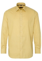 ETERNA LANGE MOUW OVERHEMD MODERN FIT GEEL MET RELIËF