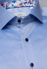 ETERNA LANGE MOUW OVERHEMD MODERN FIT GENTLE SHIRT TWILL BLAUW UNI