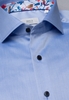 ETERNA LANGE MOUW OVERHEMD MODERN FIT GENTLE SHIRT TWILL BLAUW UNI