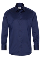 ETERNA LANGE MOUW OVERHEMD MODERN FIT GENTLE SHIRT TWILL BLAUW UNI