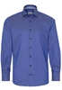 ETERNA LANGE MOUW OVERHEMD MODERN FIT GENTLE SHIRT TWILL JEANSBLAUW