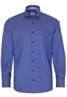 ETERNA LANGE MOUW OVERHEMD MODERN FIT GENTLE SHIRT TWILL JEANSBLAUW