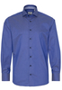ETERNA LANGE MOUW OVERHEMD MODERN FIT GENTLE SHIRT TWILL JEANSBLAUW