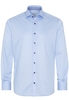 ETERNA LANGE MOUW OVERHEMD MODERN FIT GENTLE SHIRT TWILL LICHTBLAUW