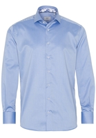 ETERNA LANGE MOUW OVERHEMD MODERN FIT GENTLE SHIRT TWILL LICHTBLAUW