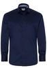 ETERNA LANGE MOUW OVERHEMD MODERN FIT GENTLE SHIRT TWILL MARINEBLAUW
