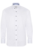 ETERNA LANGE MOUW OVERHEMD MODERN FIT GENTLE SHIRT TWILL WIT UNI