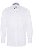 ETERNA LANGE MOUW OVERHEMD MODERN FIT GENTLE SHIRT TWILL WIT UNI