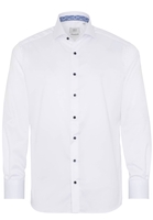 ETERNA LANGE MOUW OVERHEMD MODERN FIT GENTLE SHIRT TWILL WIT UNI