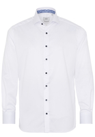 ETERNA LANGE MOUW OVERHEMD MODERN FIT GENTLE SHIRT TWILL WIT UNI