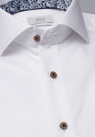ETERNA LANGE MOUW OVERHEMD MODERN FIT GENTLE SHIRT TWILL WIT UNI