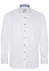 ETERNA LANGE MOUW OVERHEMD MODERN FIT GENTLE SHIRT TWILL WIT UNI