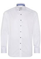 ETERNA LANGE MOUW OVERHEMD MODERN FIT GENTLE SHIRT TWILL WIT UNI