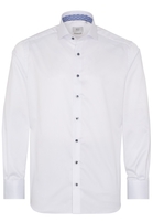 ETERNA LANGE MOUW OVERHEMD MODERN FIT GENTLE SHIRT TWILL WIT UNI