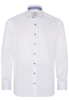ETERNA LANGE MOUW OVERHEMD MODERN FIT GENTLE SHIRT TWILL WIT UNI