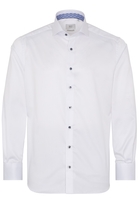 ETERNA LANGE MOUW OVERHEMD MODERN FIT GENTLE SHIRT TWILL WIT UNI