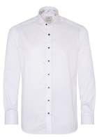 ETERNA LANGE MOUW OVERHEMD MODERN FIT GENTLE SHIRT TWILL WIT UNI