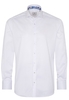 ETERNA LANGE MOUW OVERHEMD MODERN FIT GENTLE SHIRT TWILL WIT UNI
