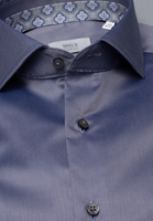 ETERNA LANGE MOUW OVERHEMD MODERN FIT GENTLE SHIRT TWILL ZILVER GRIJS