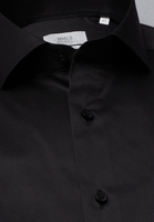 ETERNA LANGE MOUW OVERHEMD MODERN FIT GENTLE SHIRT TWILL ZWART UNI