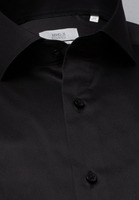 ETERNA LANGE MOUW OVERHEMD MODERN FIT GENTLE SHIRT TWILL ZWART UNI