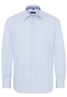 ETERNA LANGE MOUW OVERHEMD MODERN FIT KEPERBINDING LICHT BLAUW / WIT