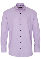 ETERNA LANGE MOUW OVERHEMD MODERN FIT KETTLANCÈ BLAUW / ROZE MET