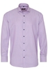 ETERNA LANGE MOUW OVERHEMD MODERN FIT KETTLANCÈ BLAUW / ROZE MET