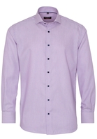 ETERNA LANGE MOUW OVERHEMD MODERN FIT KETTLANCÈ BLAUW / ROZE MET