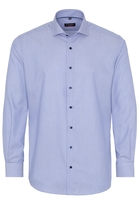 ETERNA LANGE MOUW OVERHEMD MODERN FIT KETTLANCÈ BLAUW MET RELIËF