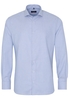 ETERNA LANGE MOUW OVERHEMD MODERN FIT KETTLANCÈ BLAUW MET RELIËF