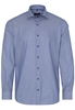 ETERNA LANGE MOUW OVERHEMD MODERN FIT KETTLANCÈ BLAUW MET RELIËF