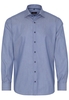 ETERNA LANGE MOUW OVERHEMD MODERN FIT KETTLANCÈ BLAUW MET RELIËF