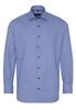 ETERNA LANGE MOUW OVERHEMD MODERN FIT KETTLANCÈ BLAUW MET RELIËF