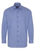 ETERNA LANGE MOUW OVERHEMD MODERN FIT KETTLANCÈ BLAUW MET RELIËF