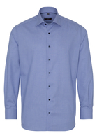 ETERNA LANGE MOUW OVERHEMD MODERN FIT KETTLANCÈ BLAUW MET RELIËF