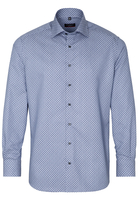 ETERNA LANGE MOUW OVERHEMD MODERN FIT KETTLANCÈ BLAUW/WIT PRINT