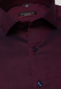 ETERNA LANGE MOUW OVERHEMD MODERN FIT KETTLANCÈ BORDEAUX MET RELIËF